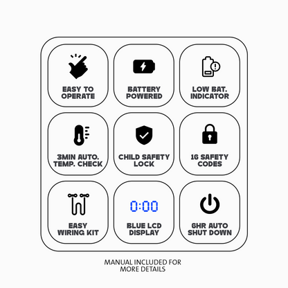 Remote Control Thermostat Kit For ,Millivolt Gas Valve Fireplaces and Stoves image 4