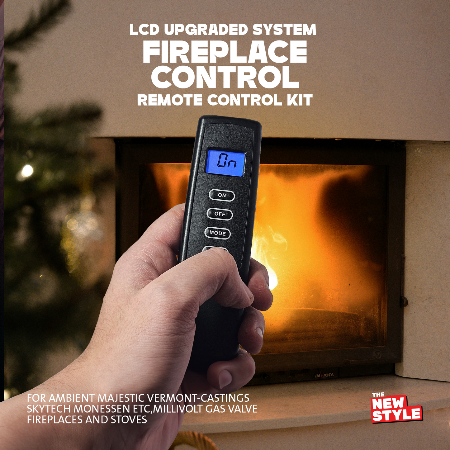 Remote Control Thermostat Kit For ,Millivolt Gas Valve Fireplaces and Stoves image 1