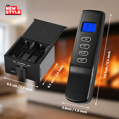 Gas Fireplace Remote Control Kit,Thermostat, On/Off , Countdown Timer,DC Adapter option,for Millivolt Valve System, Replace for skytech 1420-A,1420TH-A,1001-A,1001TH-A, Acumen RCK ,and More