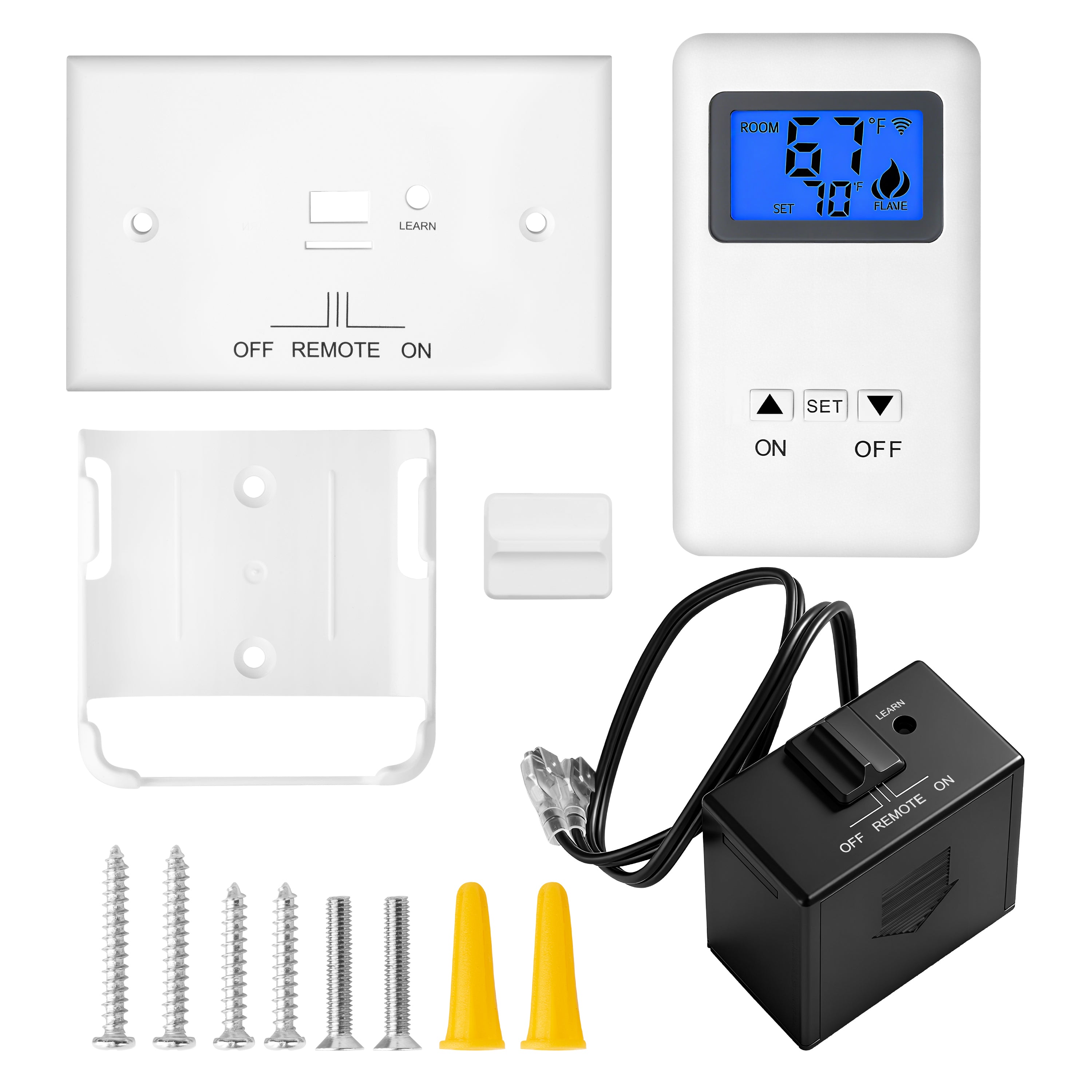 The-New-Style Remote Control ON/Off and Thermostatic Kit for Gas Firep ...