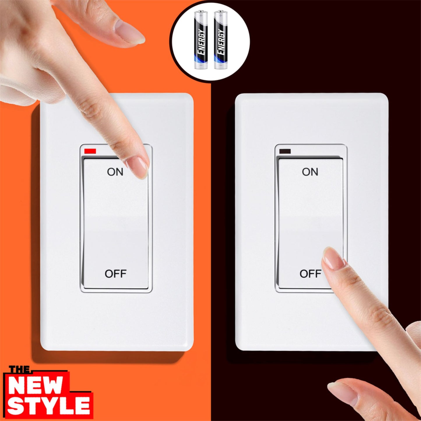 Wall Switch Remote Control Kit,On/Off Wall Mounted Control Set for Millivolt Gas Fireplace Valve System, Compatible with Ambient,Majestic,Skytech,Vermont Fireplace,Fire Pit,Stove and More